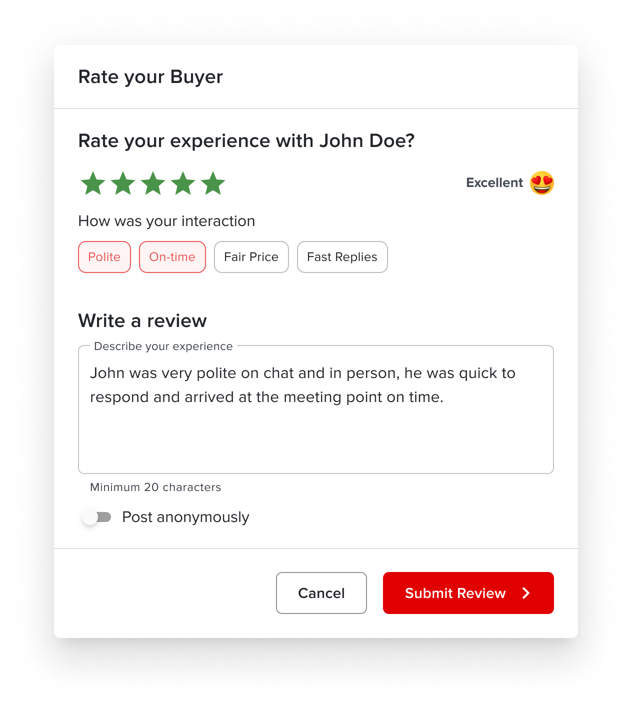All about Ratings and Reviews Feature Help Center